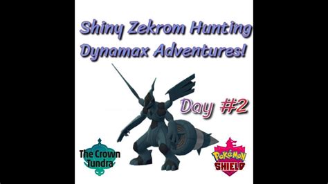 Shiny Hunting Zekrom Dynamax Adventures Day Pokemon Sheild Youtube