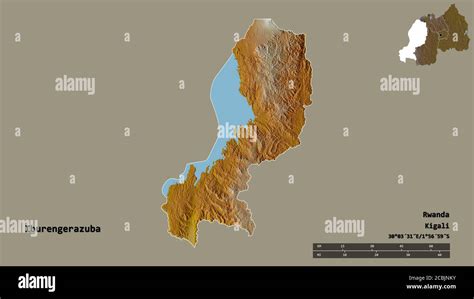 Forma De Iburengerazuba Provincia De Ruanda Con Su Capital Aislada