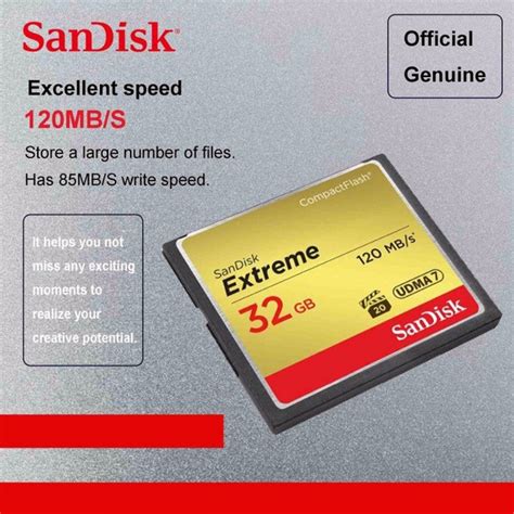 Sandisk Compact Flash Extreme Gb Mb S Cf Extreme Gb Mbps