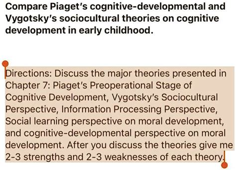 Comparing Vygotsky And Piaget Store Saberoffice Co