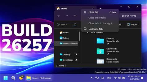 New Windows 11 Build 26257 New File Explorer Feature New Login