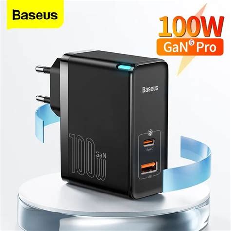 Baseus Original Chargeur Rapide USB C 100W GaN 5 Pro Charge Rapide QC 4