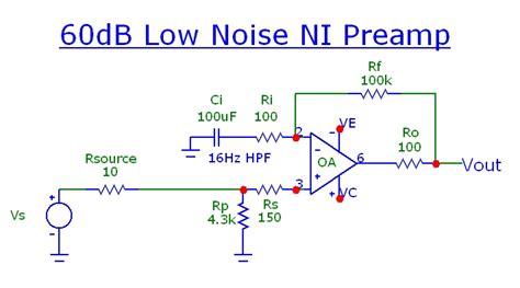 Db Low Noise Audio Amplifier