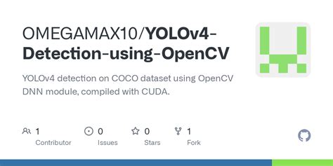 Github Omegamax Yolov Detection Using Opencv Yolov Detection On