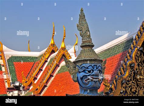 Thailand Asia Bangkok Grand Palace Temple Buddhist Buddhism Detail