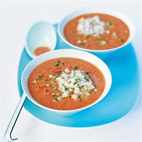 Gazpacho With Crab Meat Recipe Delicious Magazine