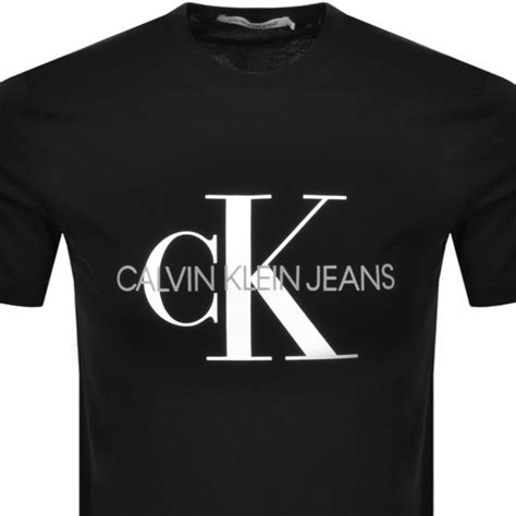 Calvin Klein Jeans Monogram Slim Fit T Shirt Black Mainline Menswear