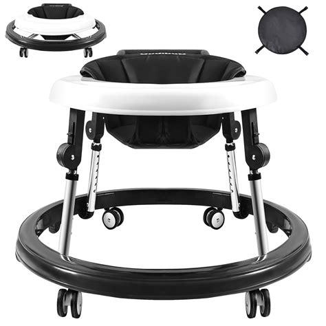 Baby Walkers, Baby Walker with Wheels, Walkers for Babies 6-12 Months, 9 Adjustable Hight, Anti ...