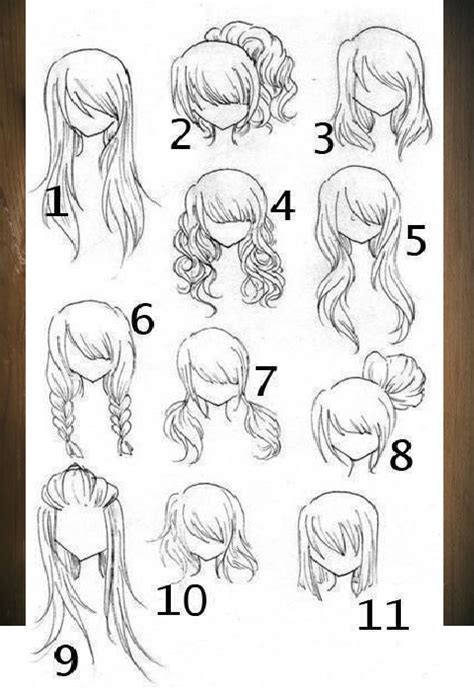 Como Desenhar Cabelo De Anime Feminino Passo A Passo