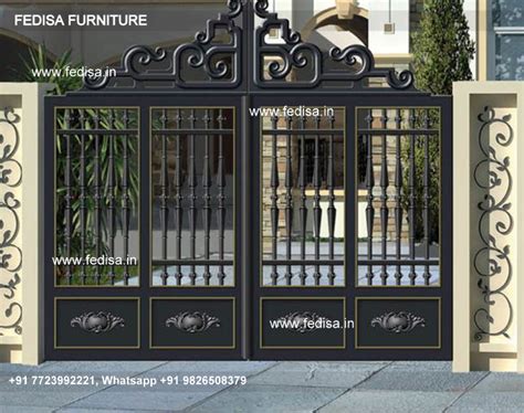 Folding Gate Design For Home Modern Iron Fence Low Cost Simple Main