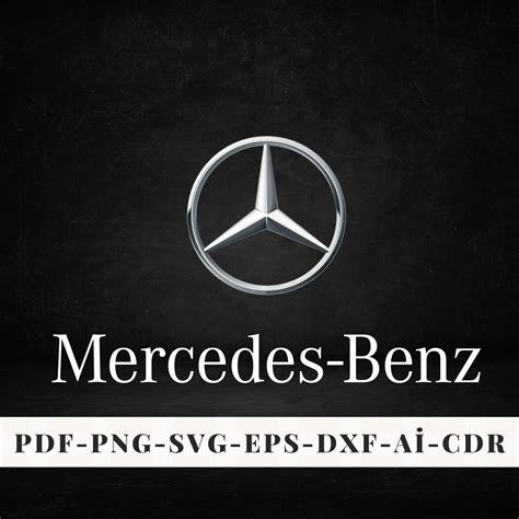 Mercedes Benz Mercedes Inspired Logo Vector Art Svg File Etsy