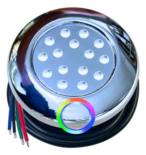 Lumin Ria Led Rgb Para Piscina W Ip V Rosca Mm