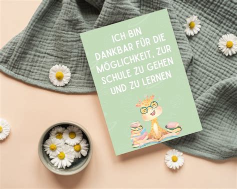 Affirmationskarten Kinder Schule Affirmationen Schule Zur Etsy De