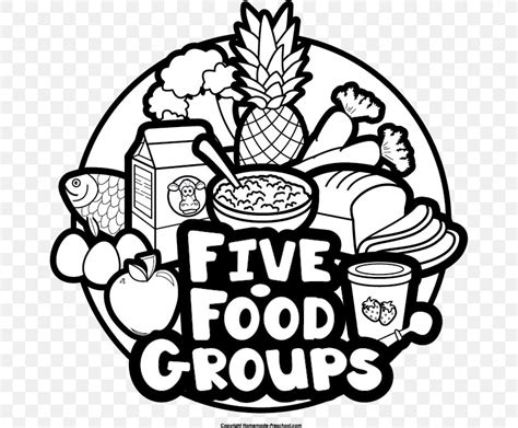 Food Group Vegetable Black And White Clip Art Png 662x677px Food