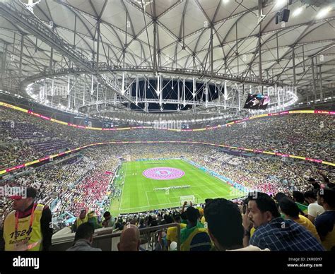 Wunderschöner Blick auf das Innere des Lusail Stadions FIFA