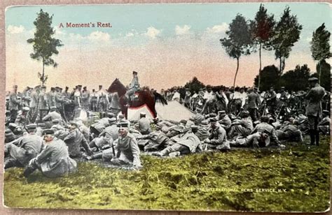 Carte Postale Premi Re Guerre Mondiale Troupes Allemandes Au Repos