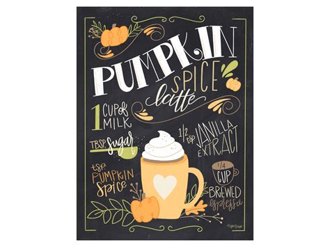 Pumpkin Spice Latte by Kyra Brown on Dribbble