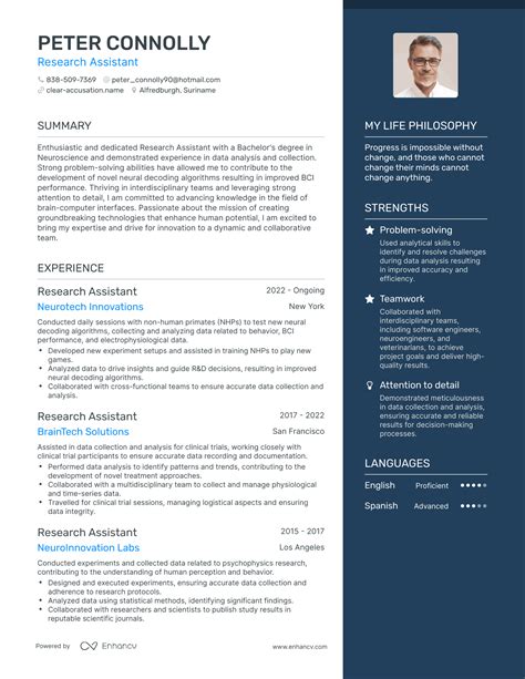 Research Assistant Resume Examples How To Guide For