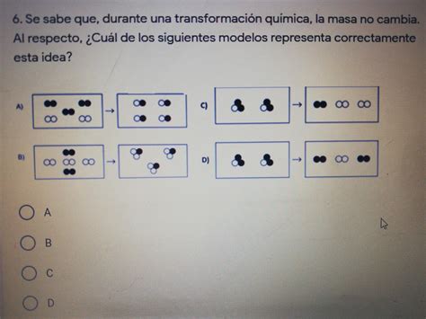 Se Sabe Que Durante Una Transformaci N Qu Mica La Masa No Cambia Al