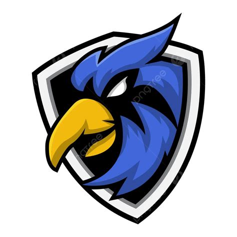 Logotipo De Juego De Mascota De Escudo De Cabeza De Guila Vector Png