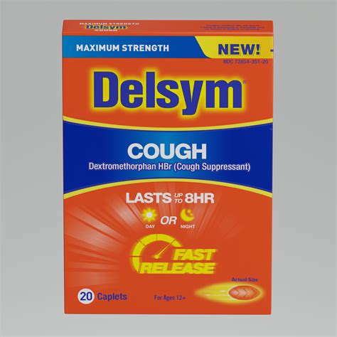 Delsym® Adult Caplets 8 Hr Cough 2420 Ct