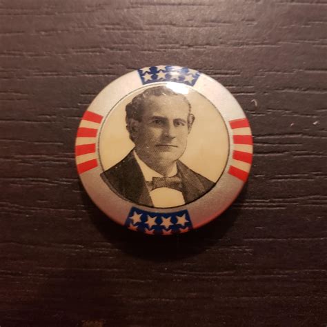 William Jennings Bryan Campaign Button 1896 Scrolller