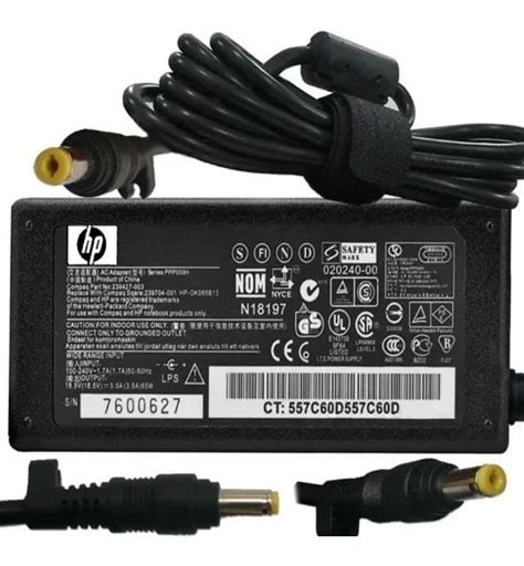 Cargador Hp Pavilion Compaq Dv2000 Dv6000 Punta Amarilla 6s Impormel