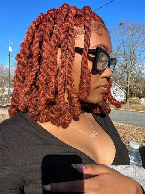 Invisible Locs Ginger Glasses Loc Styles Marley Hair Locs