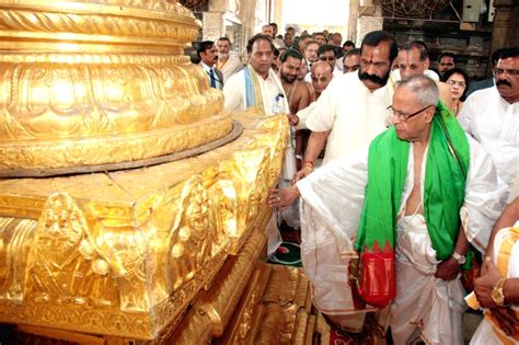 Pranab Mukherjee In Tirumala Temple