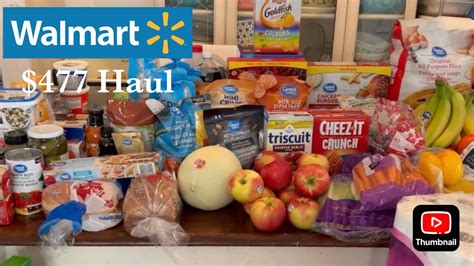 Wal Mart Grocery Haul Youtube