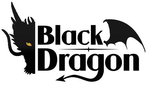 Black Dragon | Logo dragon, Dragon silhouette, Black dragon