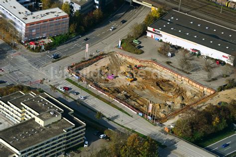 Regensburg Aus Der Vogelperspektive Herbstluftbild Baustelle Zum