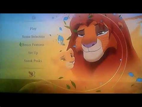 The Lion King 2 Dvd Menu