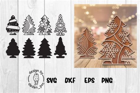 Christmas Tree Laser Cut Svg Graphic By Dadan Pm Creative Fabrica