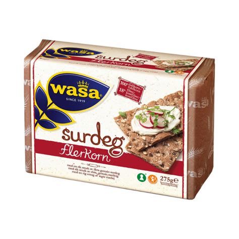 Crispbread Surdeg Flerkorn Wasa GymBeam