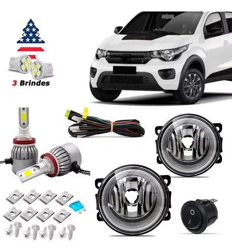 Farol Neblina Milha Novo Fiat Mobi 2021 2022 Super Led Frete grátis