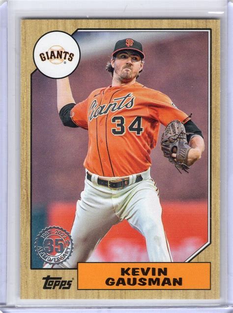 KEVIN GAUSMAN 2022 Topps 1987 35TH ANNIVERSARY T87 16 GIANTS EBay