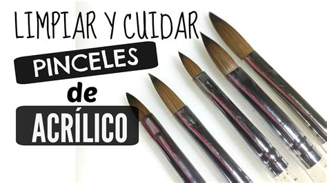 Como Limpiar Y Cuidar Nuestros Pinceles De Acr Lico Youtube