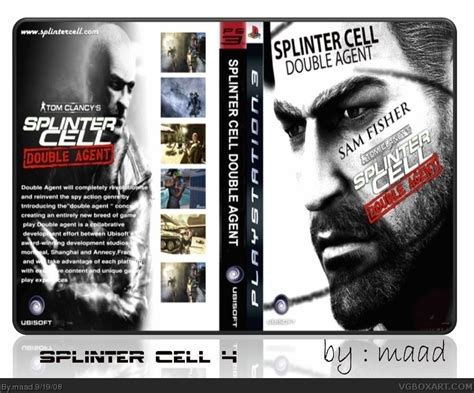 Tom Clancy's Splinter Cell: Double Agent PlayStation 3 Box Art Cover by ...