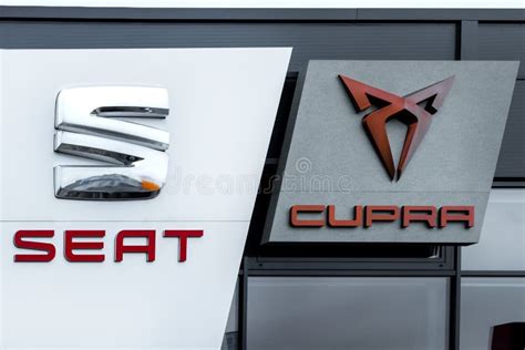 Seat And Seat Cupra Sports Car Brand Logo Seat Is A Spanish Automobile