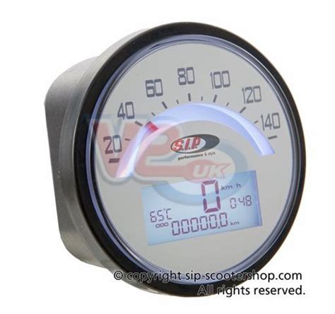 Sip White Digital Speedo With Tacho Fits Series And Models Ve Uk