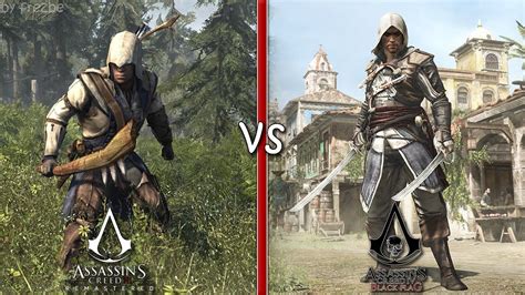 Gameplay Comparison Assassins Creed 3 Remastered Vs Assassins Creed