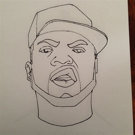 Ice Cube Rapper Cartoon Drawing - Drawing.rjuuc.edu.np