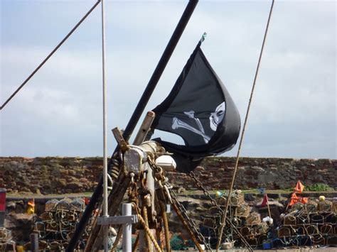 Pirate Flag Hoisted At Dunbar East Richard West Cc By Sa 2 0