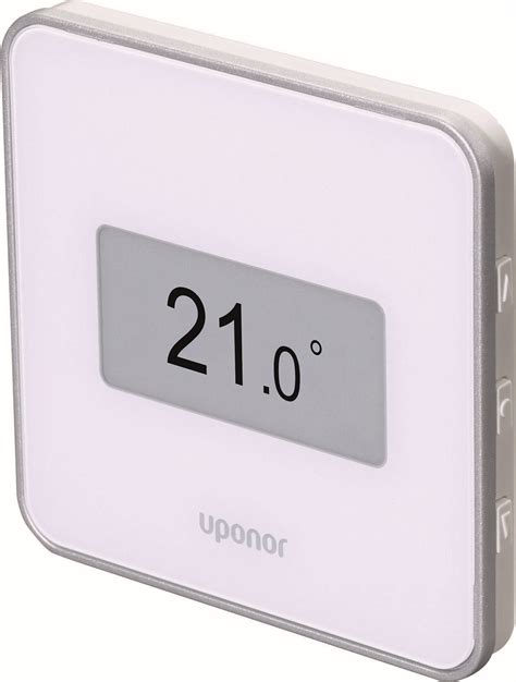 White Uponor Smatrix Wave Digital Wireless Thermostat T 169 Underfloor