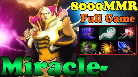 Dota 2 Miracle 8036MMR TOP 1 MMR IN THE WORLD Plays Invoker Full