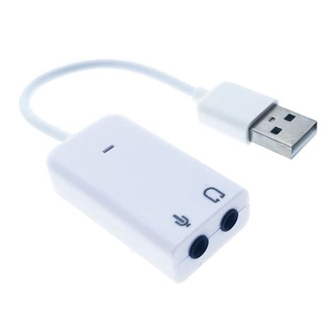 USB звукова карта, Virtual 7.1 Channel, адаптер за слушалки и микрофон ...