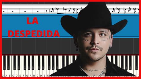 Christian Nodal La Despedida Piano Tutorial Midi Youtube