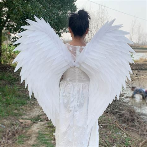 White Large Angel Wings Costume Photo Shoot Costume Cosplay Design Angel Wings Etsy