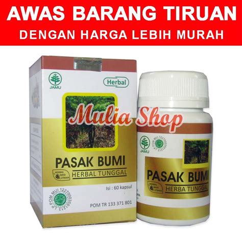 Jual Kapsul Pasak Bumi Herbal Indo Utama Stamina Pria Shopee Indonesia